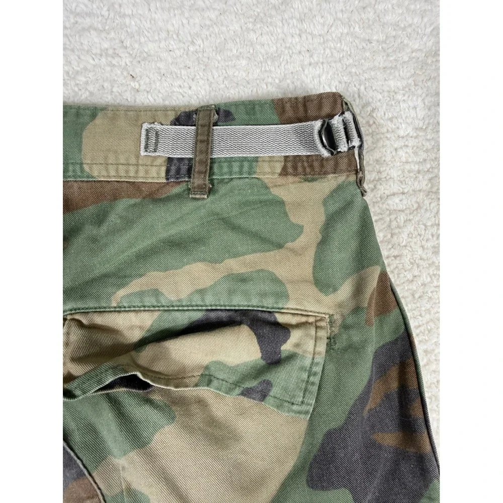 Military Cargo Pants Mens 30x31 Camo vtg Woodland Tactical Utility BDU Trousers